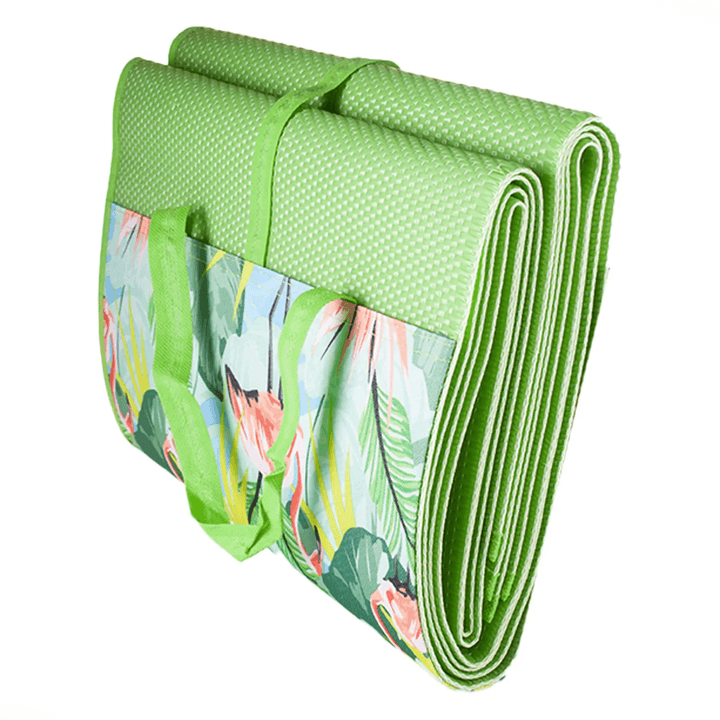 Al Fresco Large Beach Mat Tropical Leaf Pattern Green 180cm