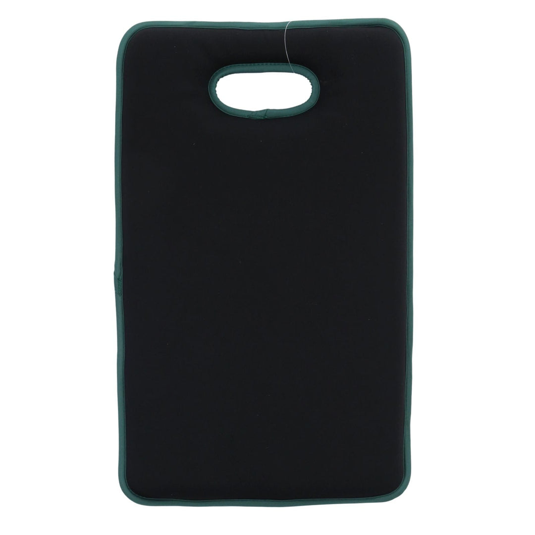 back view of large garden kneeler with all black colour solid finish