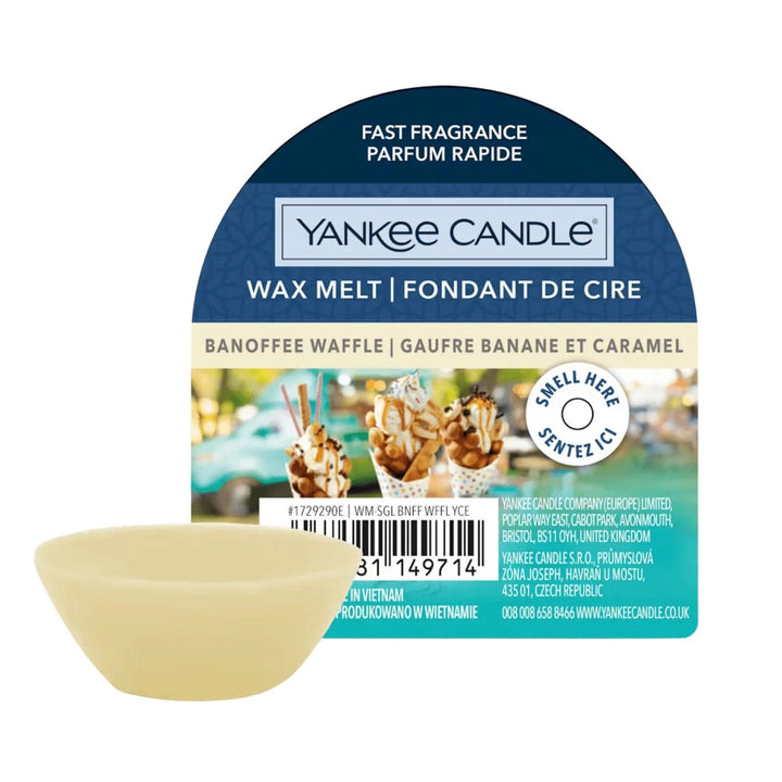 Bulk Pack 12 Yankee Candle Scented Wax Melt Banoffee Waffle Fragrance
