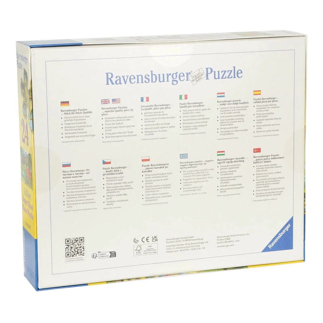 Back of the box of a Ravensburger Jigsaw puzzle 