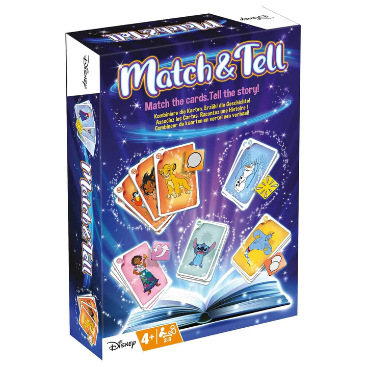 Disney movies Match & Tell card game in box
