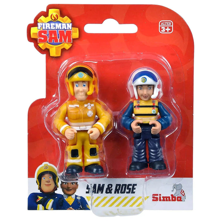 Fireman Sam figure pack with Sam & Rose posable characters