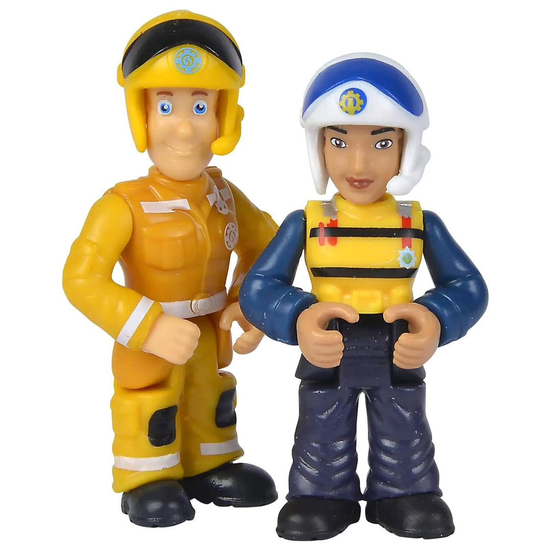 Fireman Sam & Rose action figures with posable arms and legs