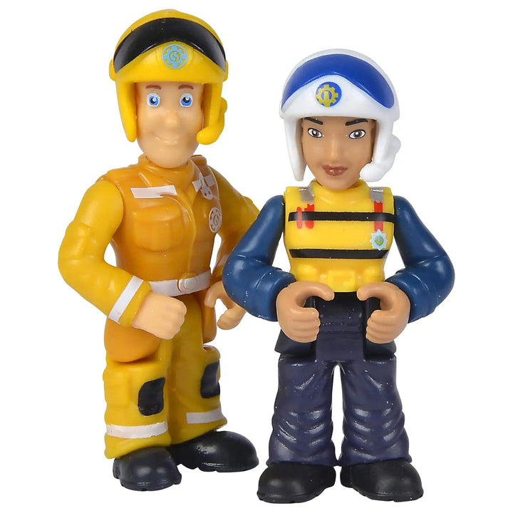 Fireman Sam & Rose action figures with posable arms and legs