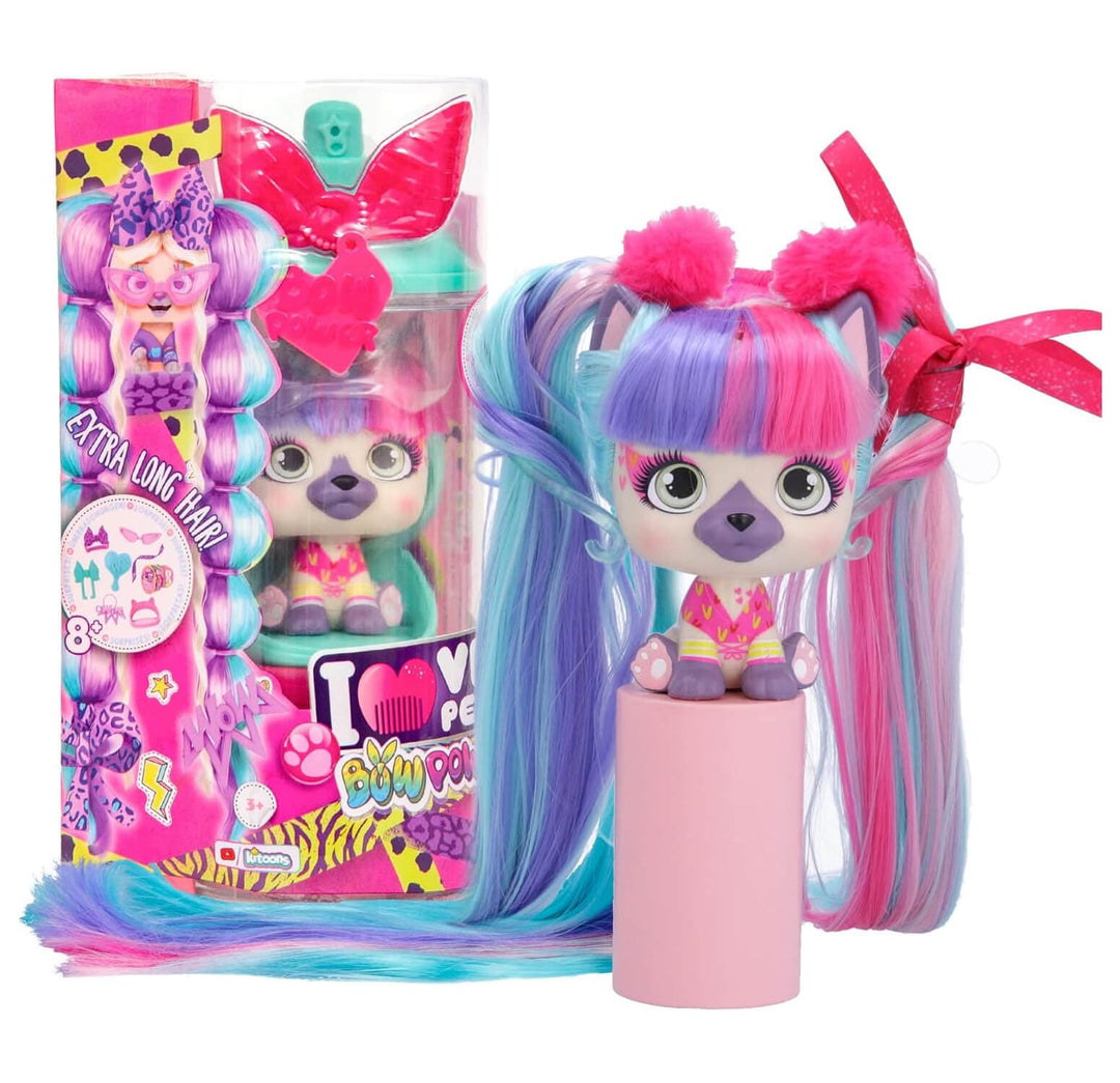 VIP Pets Bow Power Natty dog with extra long hair