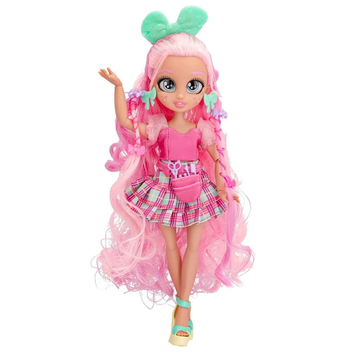 VIP Pets fashion doll with long pink hair