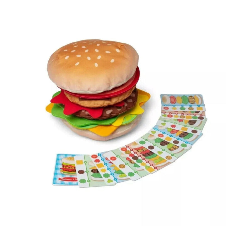 burger bun stacked together beside playing cards
