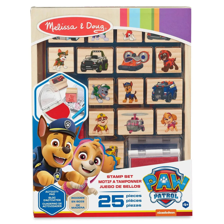 Melissa & Doug PAW Patrol Stamp Set in packaging with 25 pieces