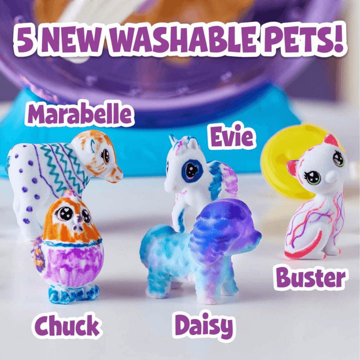 washable pets include chuck, daisy, evie, marabelle, buster and daisy
