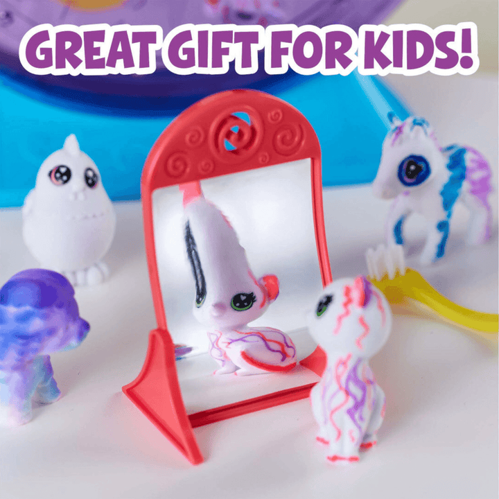 little wacky mirror lets pets look disorted and silly