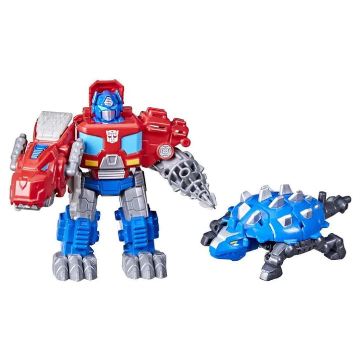 Optimus Prime and Scale shield bot action figures