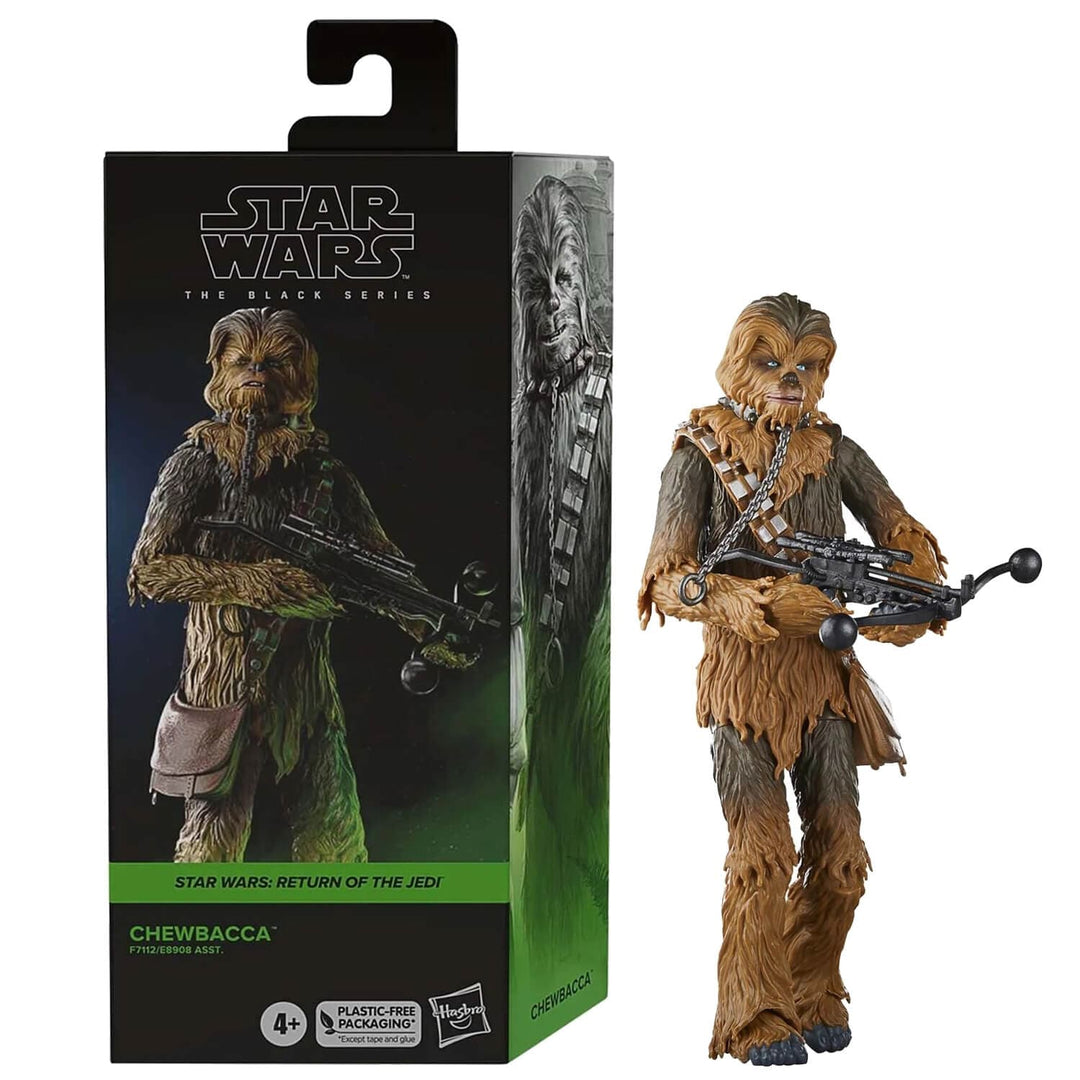 Star Wars Chewbacca action figure with packaging on a white background