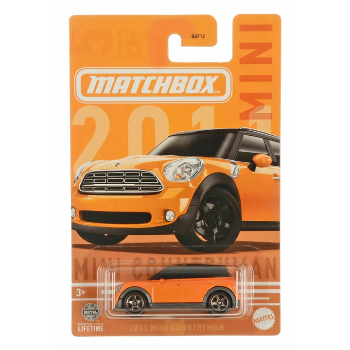 2011 Mini Countryman Matchbox car in packaging
