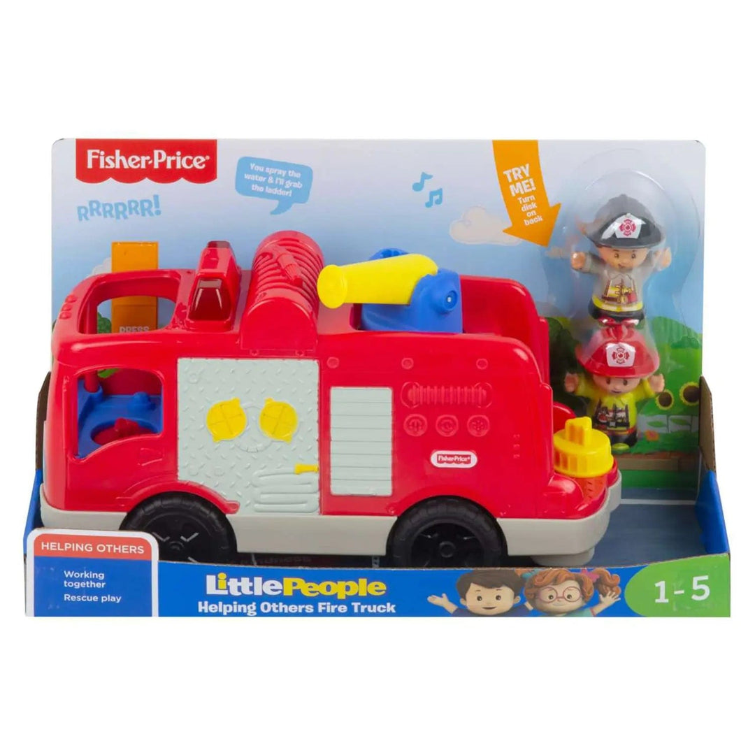 Buy Little People Fire Truck Lights Sounds Figures 30cm XS Stock XS Stock