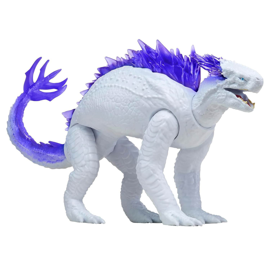 White and purple dragon-like creature on a white background