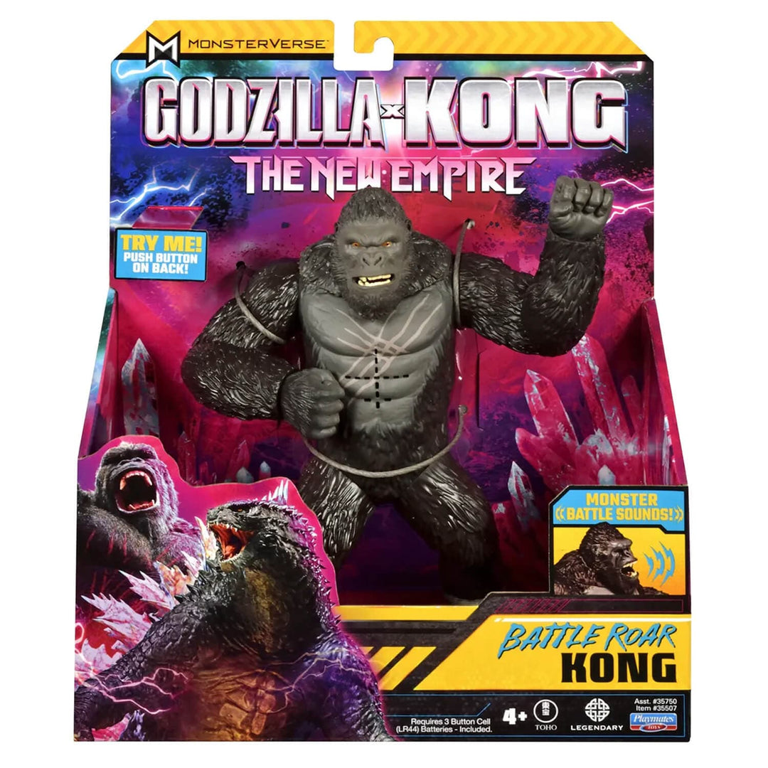 Battle Roar Kong action figure from Godzilla x Kong the new empire in colourful packaging