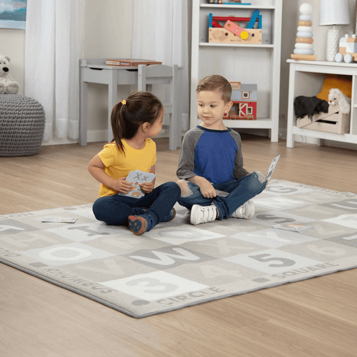 Melissa &amp; Doug Jumbo Activity Rug Educational ABC 123 Playing Cards