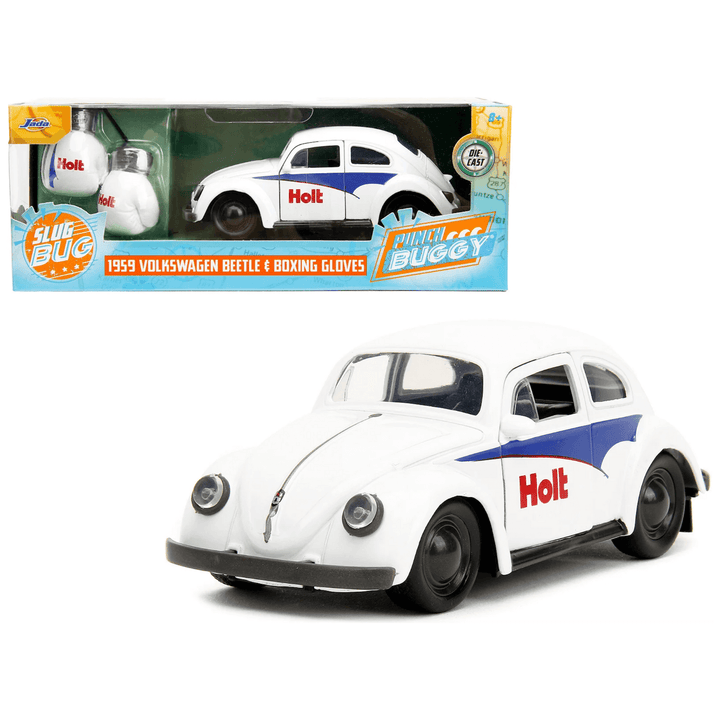 Punch Buggy 1959 Volkswagen Beetle &amp; Boxing Gloves Die-Cast Vehicle