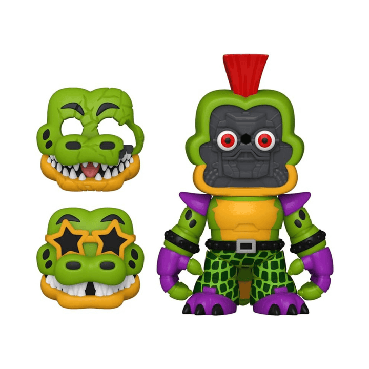 montgomery gator character with 2 interchangeable faces