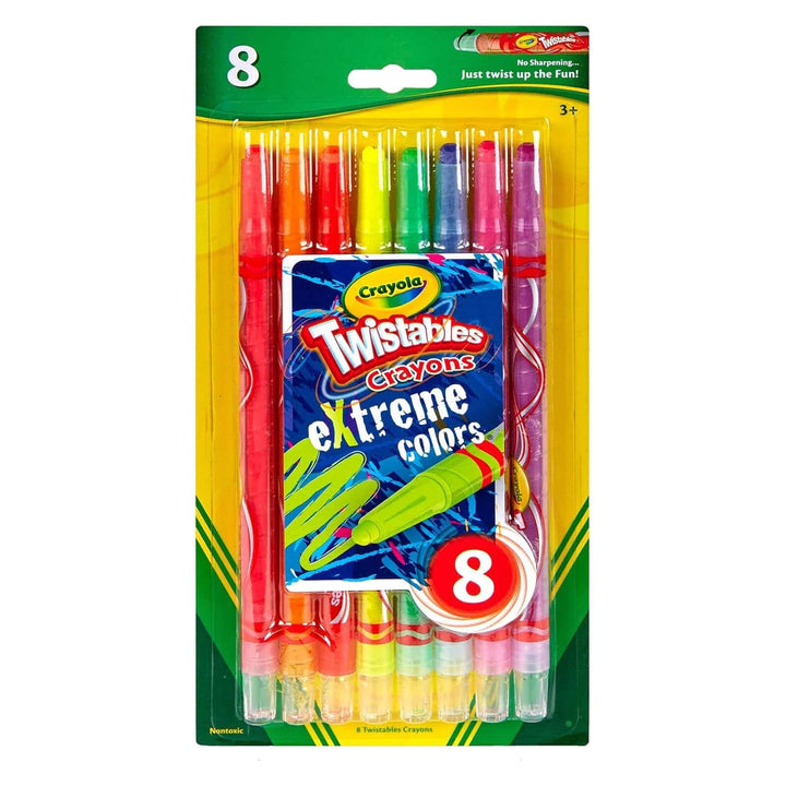 Pack of 8 Crayola Twistables Crayons in Extreme colours