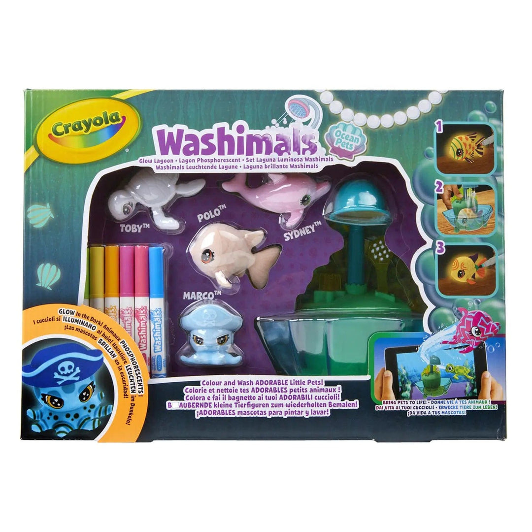 Buy Crayola Washimals Ocean Pets Glow in The Dark Lagoon Set XS Stock XS Stock