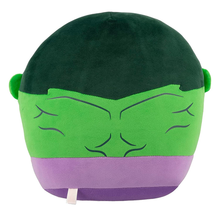 Back view of 14" Marvel The Hulk Ty Squishy Beanie plush