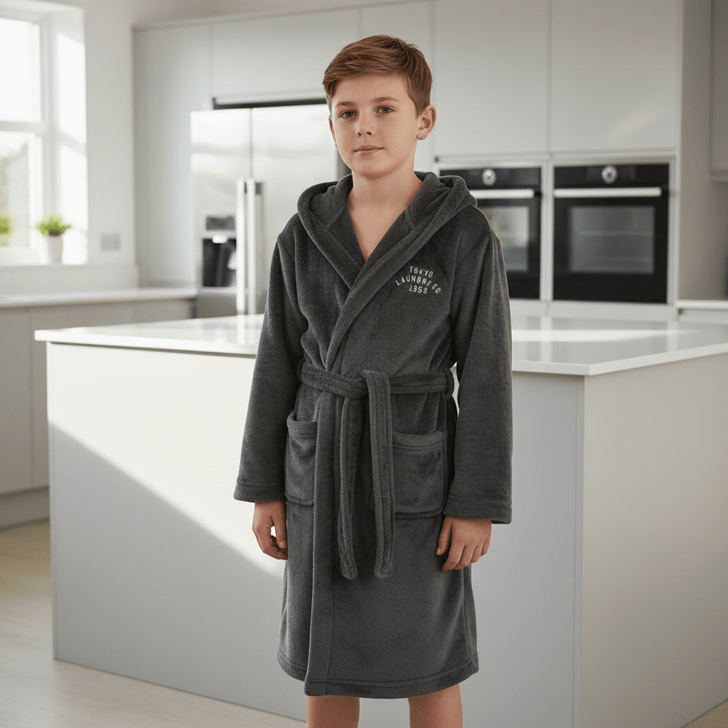 Boys Soft Fleece Dressing Gown Tokyo Laundry Anders