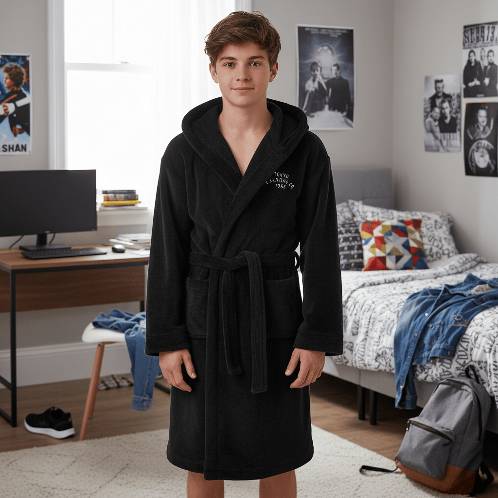 Boys Soft Fleece Dressing Gown Tokyo Laundry Anders