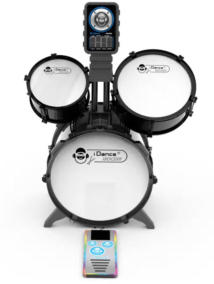 iDance Music Star Electronic Drum Kit – 12-Piece Set with 48 Sounds & Silent Mode