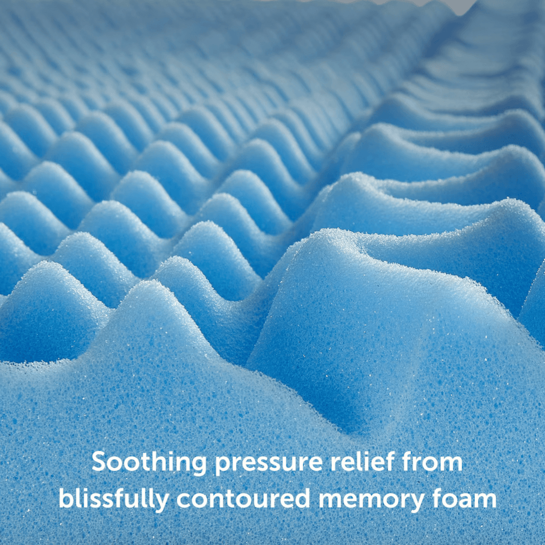 Dreamland Memory Foam Contour Mattress Topper Bed Supportive 5cm Deep