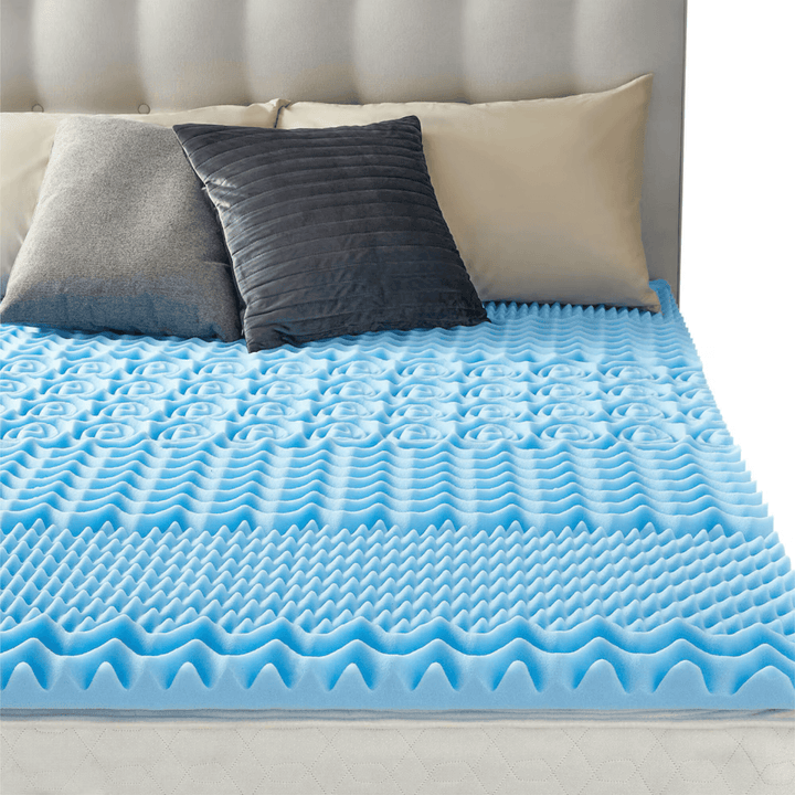 Dreamland Memory Foam Contour Mattress Topper Bed Supportive 5cm Deep