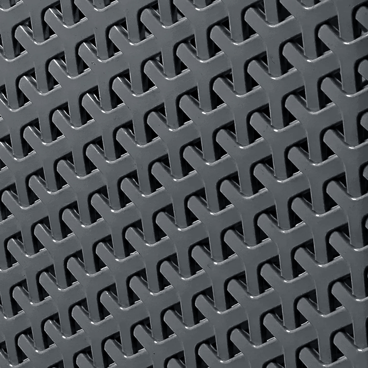 detail shot of rattan style pattern on storage baskets