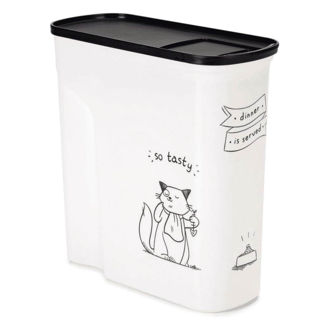 Curver Dry Cat Food Storage Container Plastic Sliding Lid 2.5kg