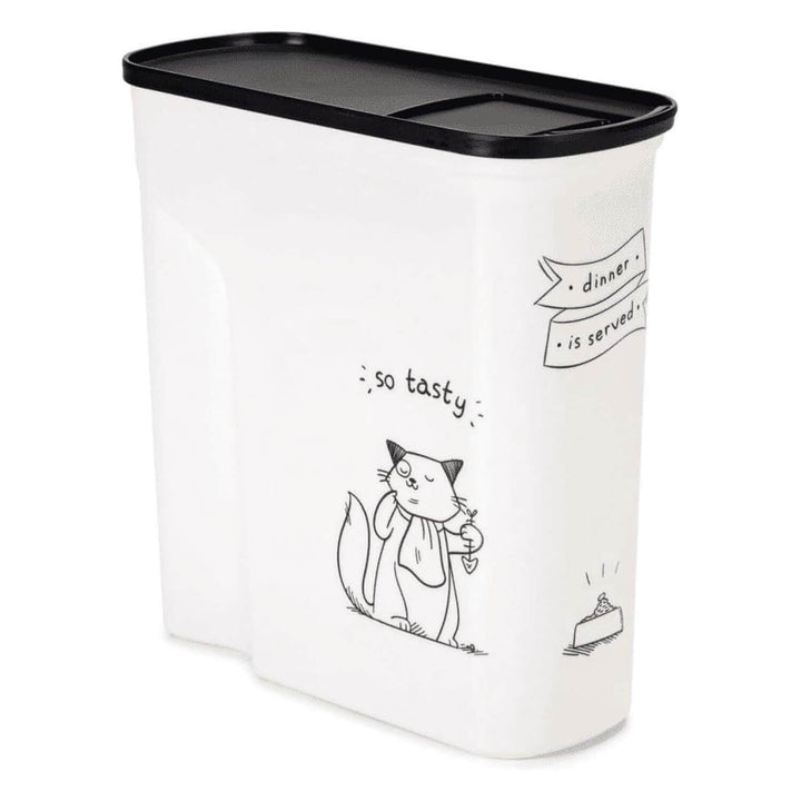 Curver Dry Cat Food Storage Container Plastic Sliding Lid 2.5kg