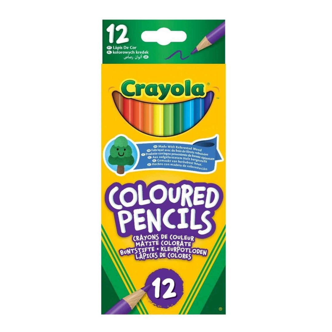 Pack of 12 Crayola Eco Coloured Pencils made with reforested wood