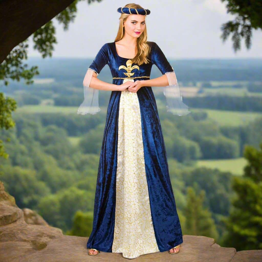 Womens Medieval Maiden Fancy Dress Halloween Costume XS-Stock.co.uk Womens Medieval Maiden Fancy Dress Halloween Costume XS-Stock.co.uk