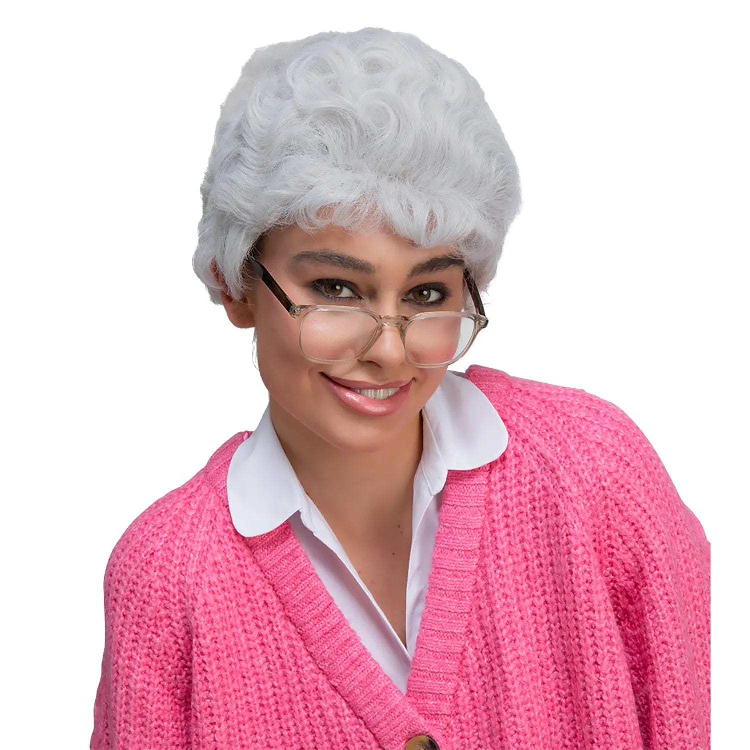 Buy Old Lady Wig Permed Grey Hair Silver Surfer Granny | XS Stock
