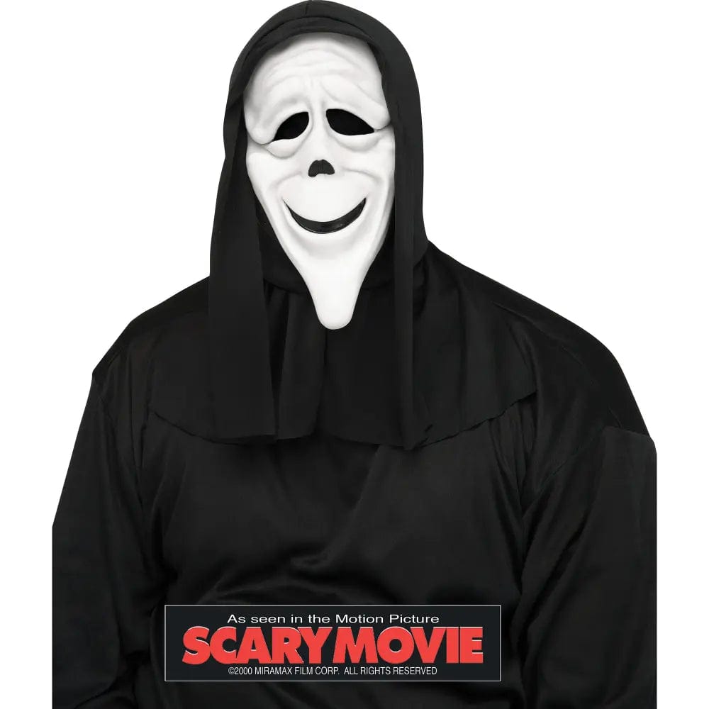 White Ghost Face Stoned spoof mask for Halloween fancy dress parties