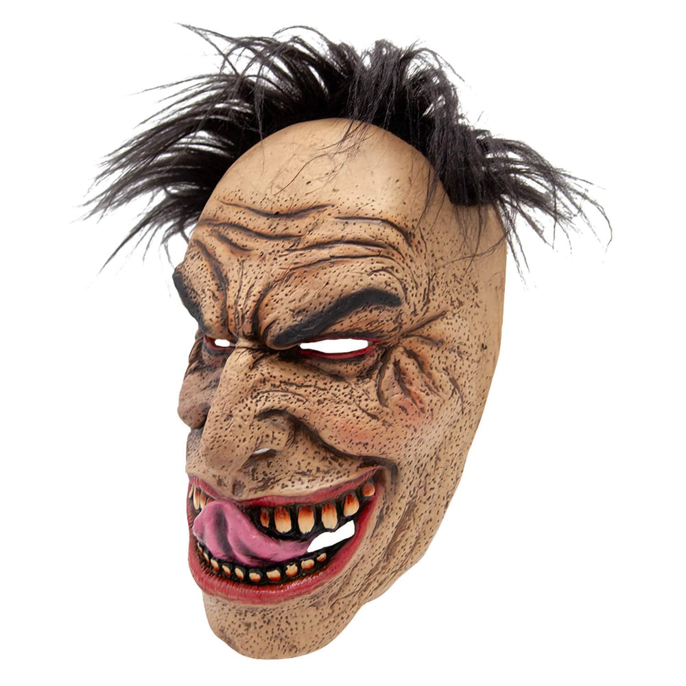 Halloween mask with detailed features on a white background