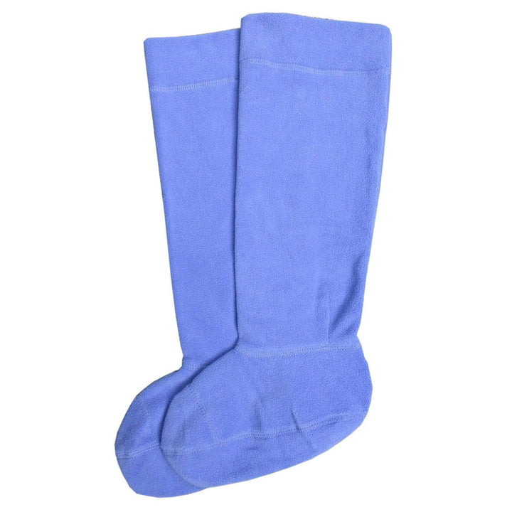 Pair of bright blue welly liner socks