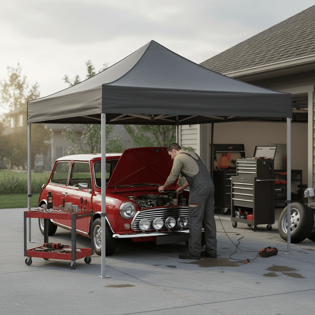 Azuma Ultimate Gazebo Pop Up Garden Marquee Sports Shelter Grey 3m