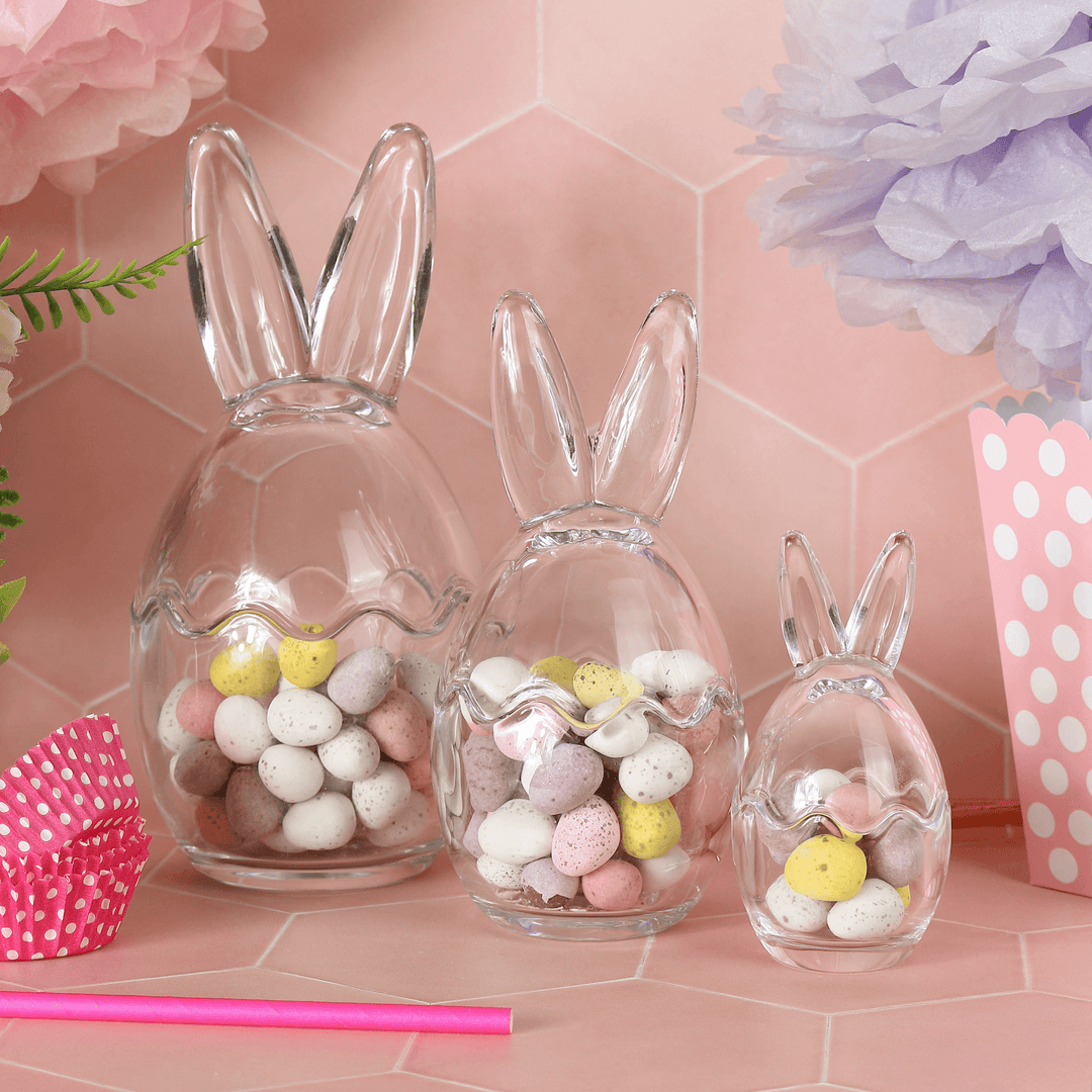 DUOWEI Cute Acrylic Easter Bunny Rabbit Earrings - Drop Dangle Jewelry Gift For Women & Girls
