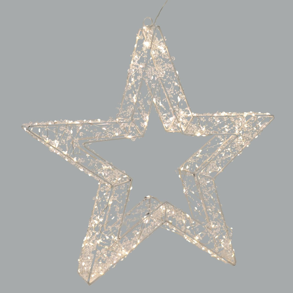 warm white christmas star decoration