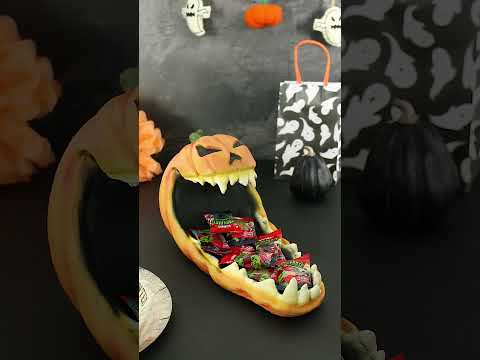Horror Pumpkin Candy Tray Halloween Party Decoration Sweet Holder