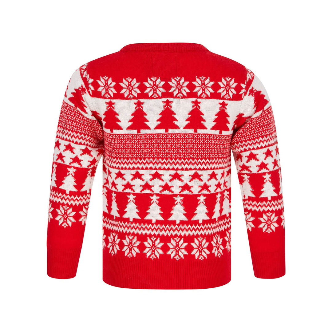 Buy Kids Traditional Tree And Star Christmas Jumper XS-Stock