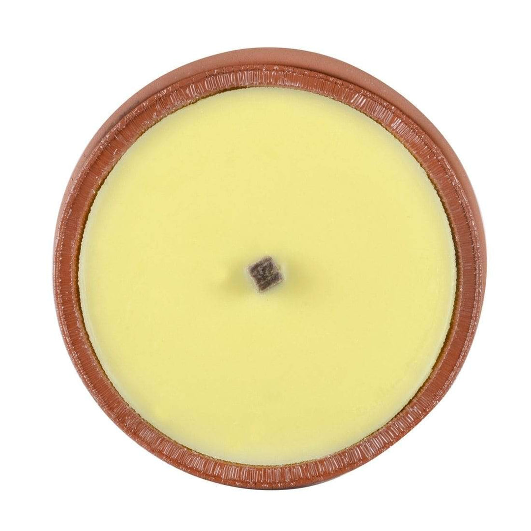 Citronella Scented Garden Candle Terracotta Pot 10 Hour Burn