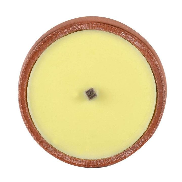 Citronella Scented Garden Candle Terracotta Pot 10 Hour Burn