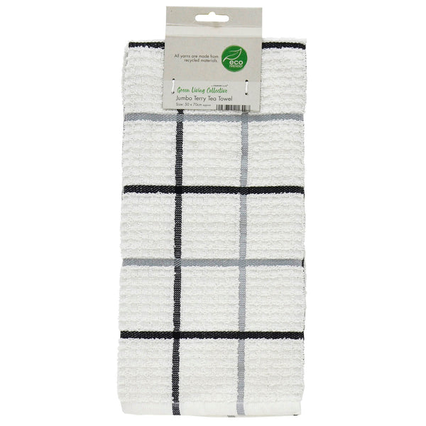 Jumbo Terry Tea Towel Eco Friendly Recycled Materials 70cm