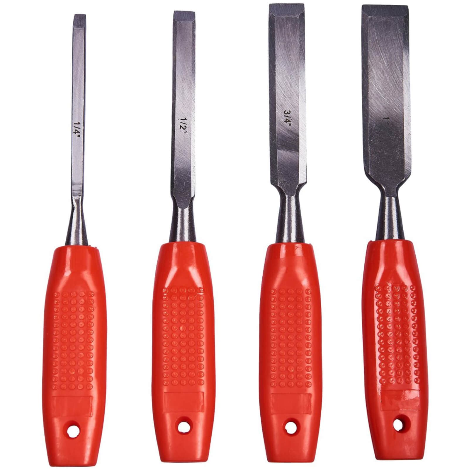 Chisel With Handle Buy Amtech 4 Piece Wood Chisel Set Plastic Handles | XS Stock – XS ...