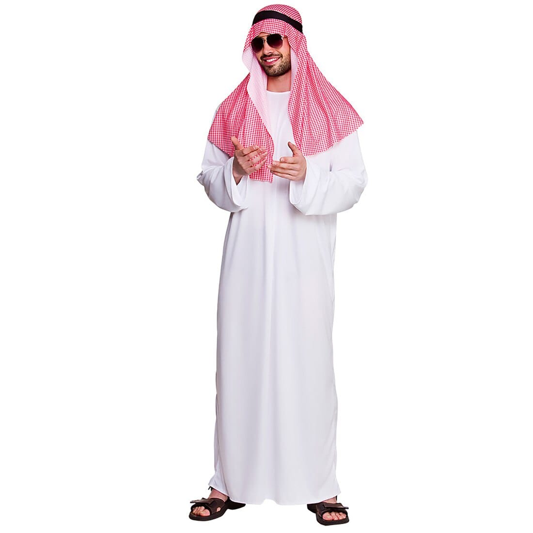 Arab Sheikh Fancy Dress Costume - Middle Eastern Arabian Nights Outfit ...